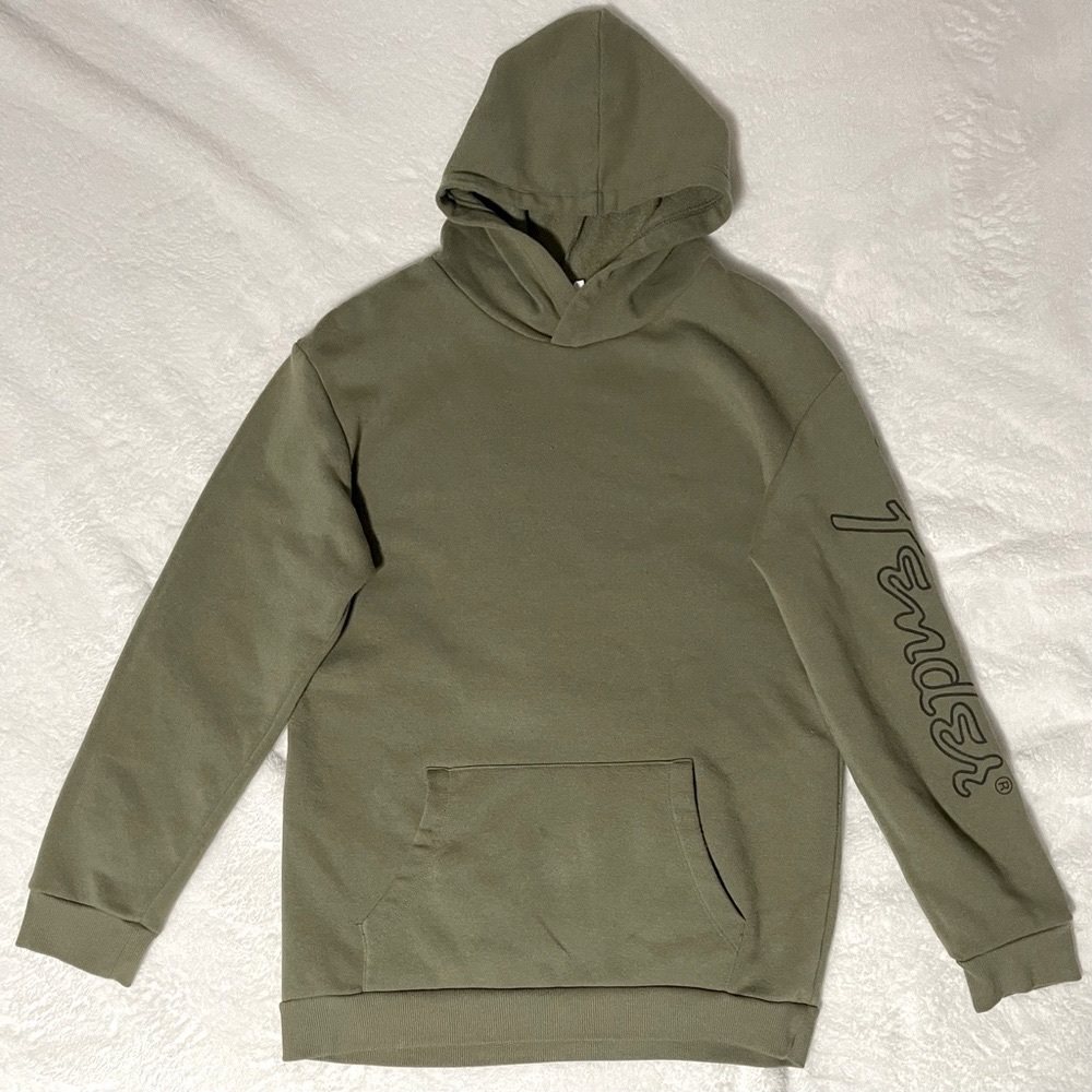 Boy’s Fender Guitar Hoodie Green XXL 16-18